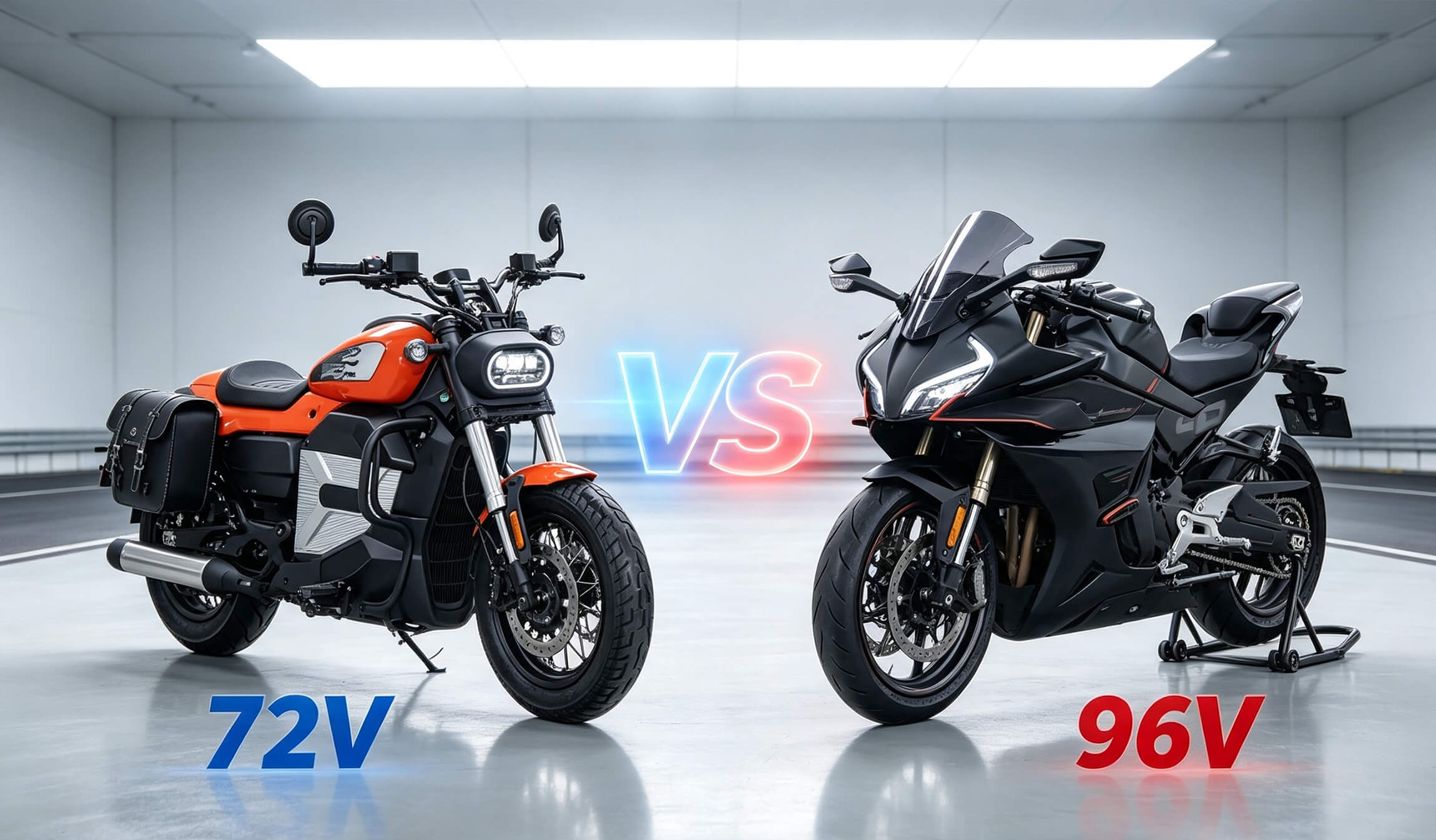 Motocicletă electrică 72V vs 96V: Ce sistem de baterii este mai bun pentru cumpărătorii comerciali?
